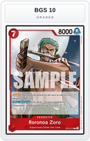 Graded - Roronoa Zoro - OP14-015 — BGS 10 graded overlay