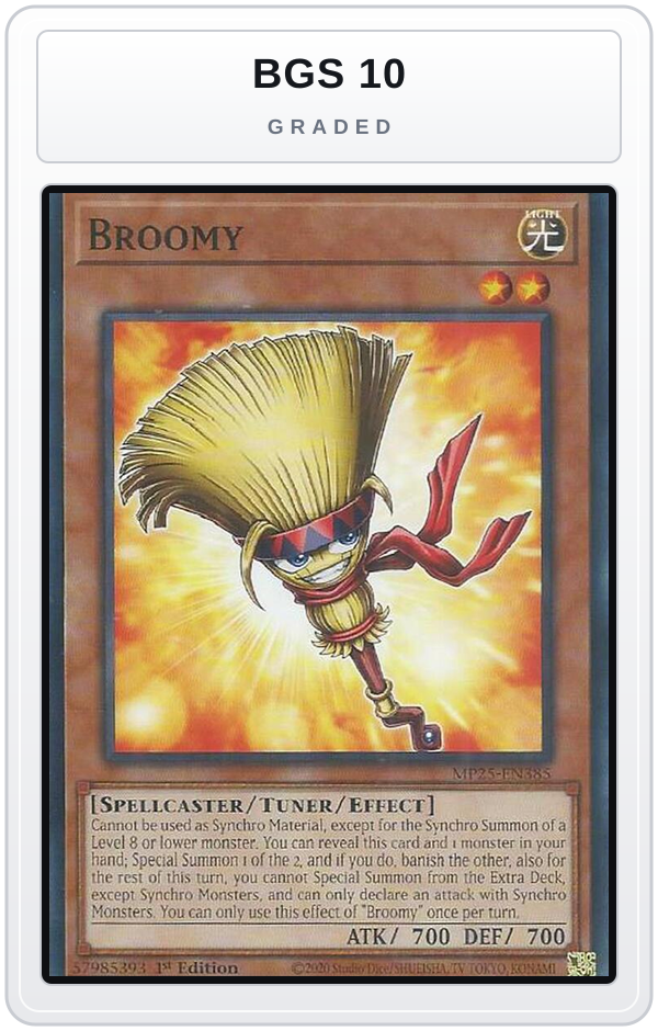 Graded - Broomy — BGS 10 graded overlay