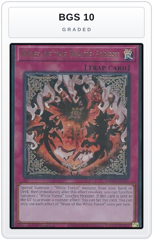 Graded - Woes of the White Forest — BGS 10 graded overlay