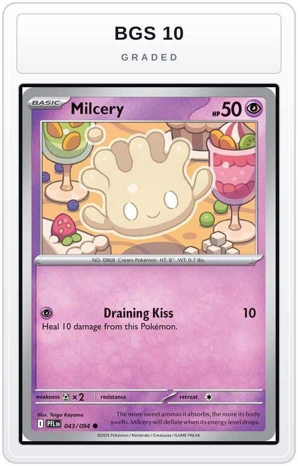 Graded - Milcery — BGS 10 graded overlay