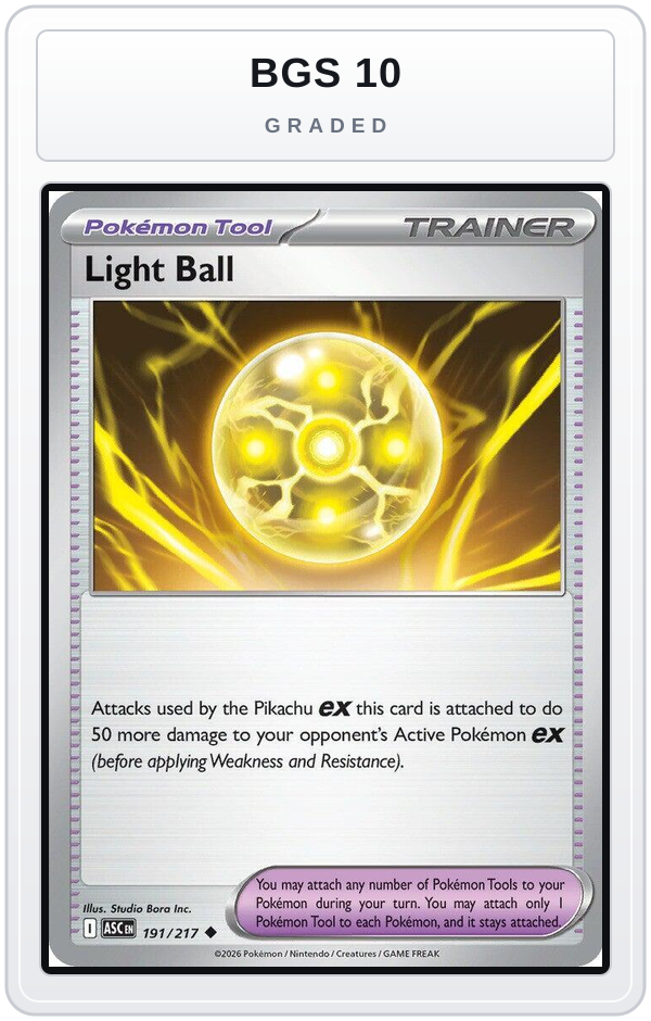 Graded - Light Ball — BGS 10 graded overlay