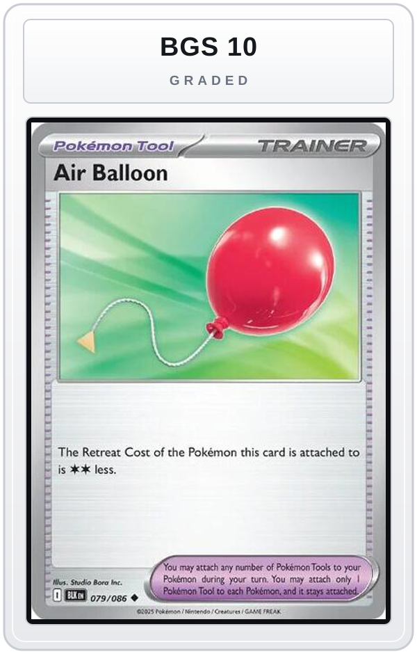 Graded - Air Balloon — BGS 10 graded overlay