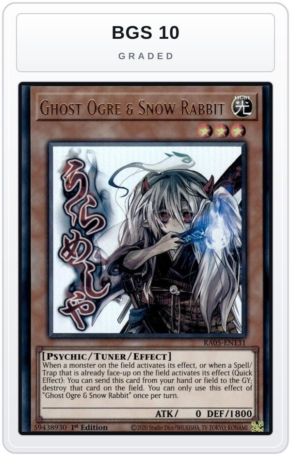 Graded - Ghost Ogre & Snow Rabbit — BGS 10 graded overlay
