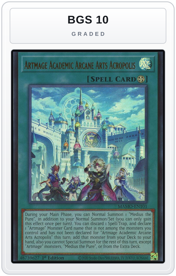 Graded - Artmage Academic Arcane Arts Acropolis — BGS 10 graded overlay