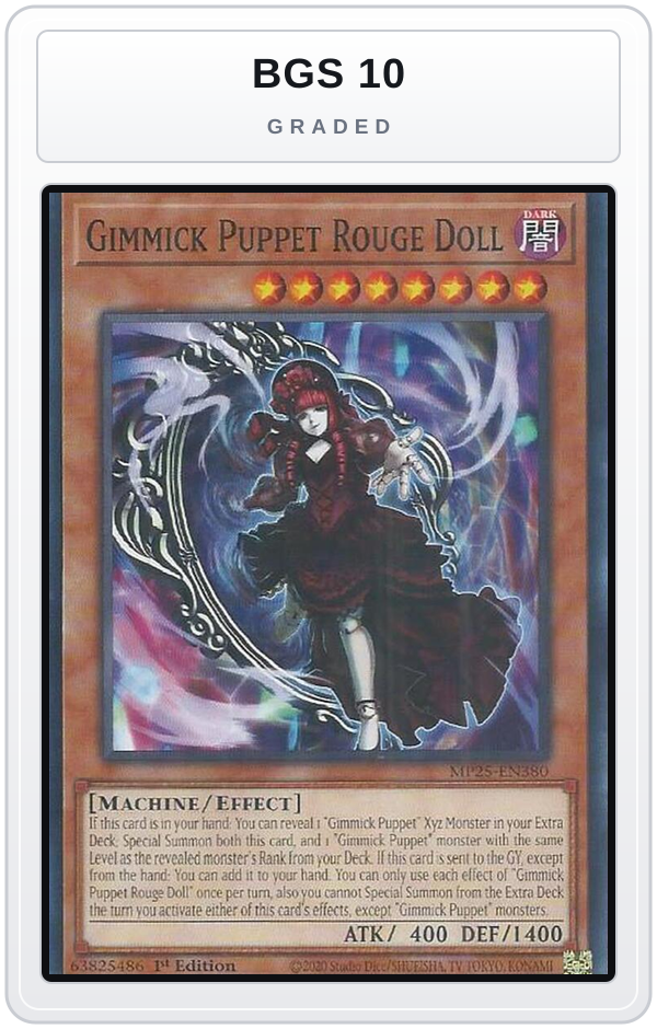 Graded - Gimmick Puppet Rouge Doll — BGS 10 graded overlay