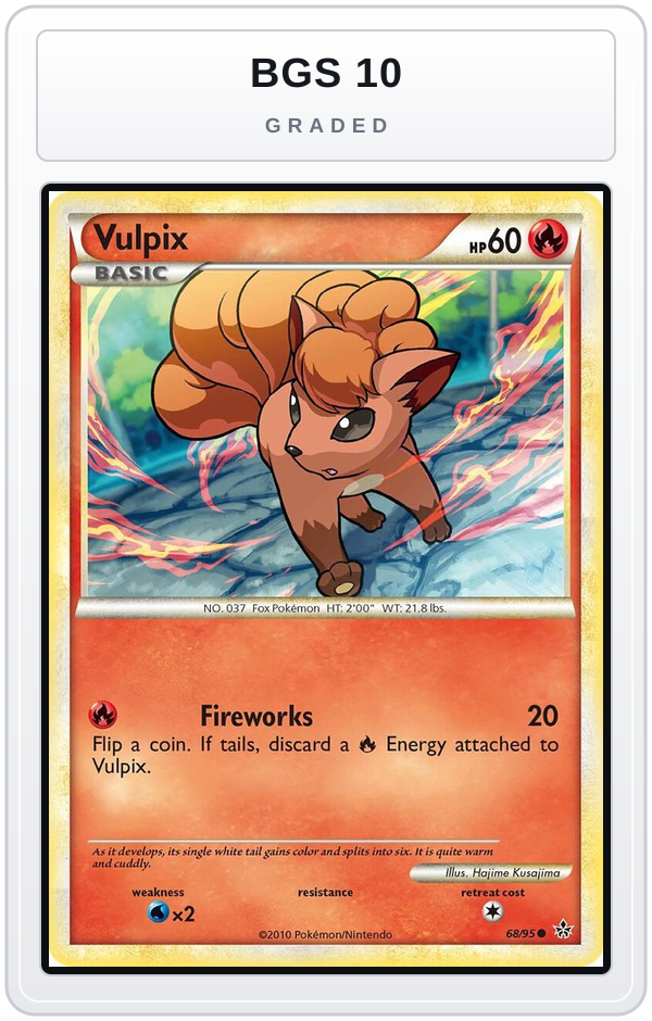 Graded - Vulpix — BGS 10 graded overlay