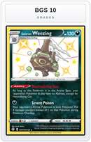 Graded - Galarian Weezing — BGS 10 graded overlay
