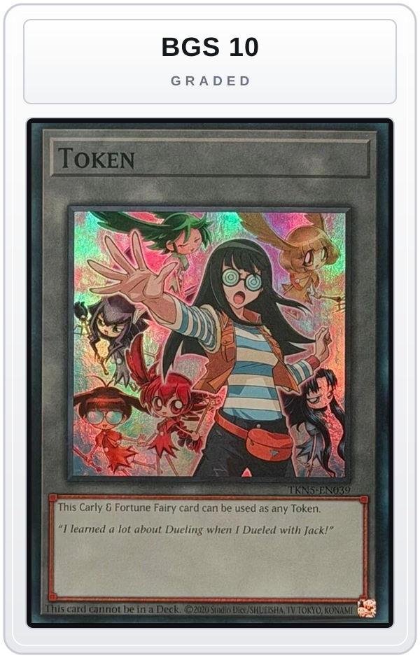 Graded - Token: Carly & Fortune Fairy — BGS 10 graded overlay