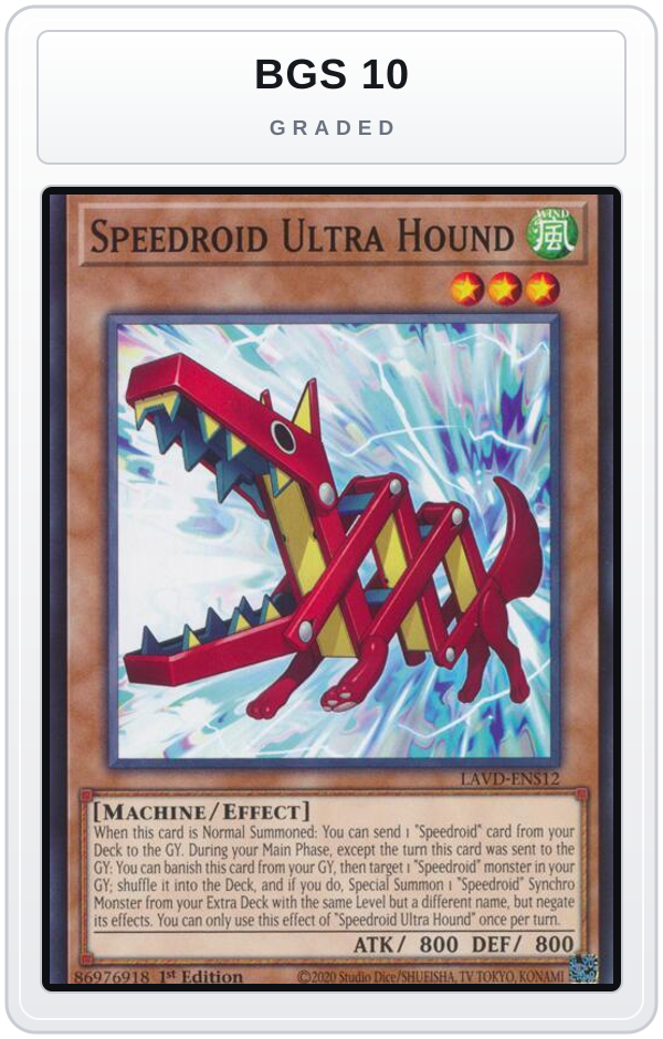 Graded - Speedroid Ultra Hound — BGS 10 graded overlay