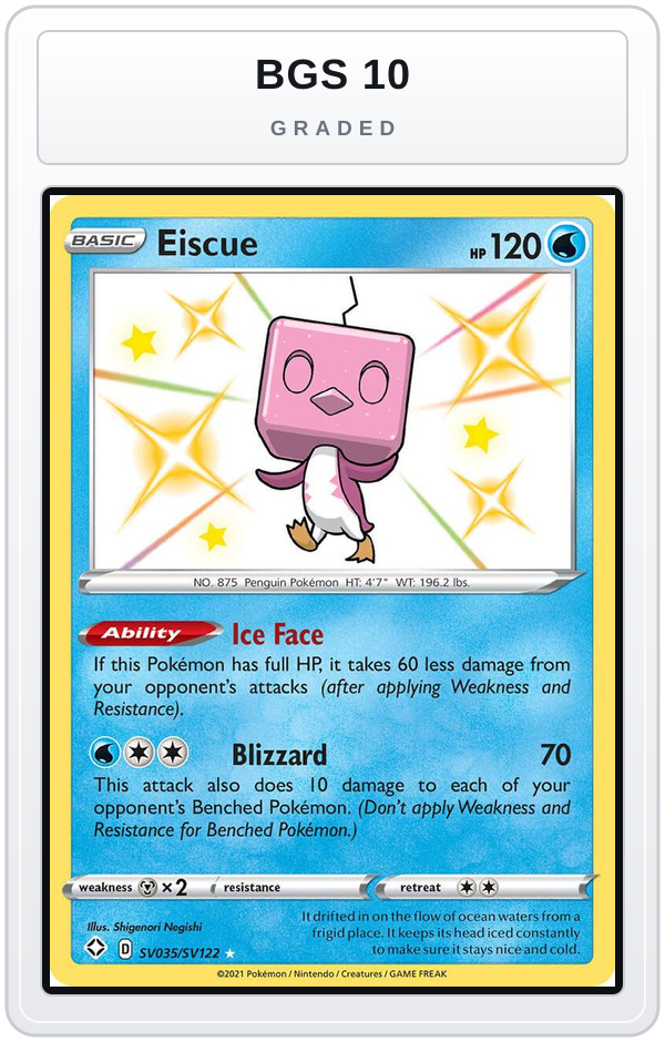 Graded - Eiscue — BGS 10 graded overlay