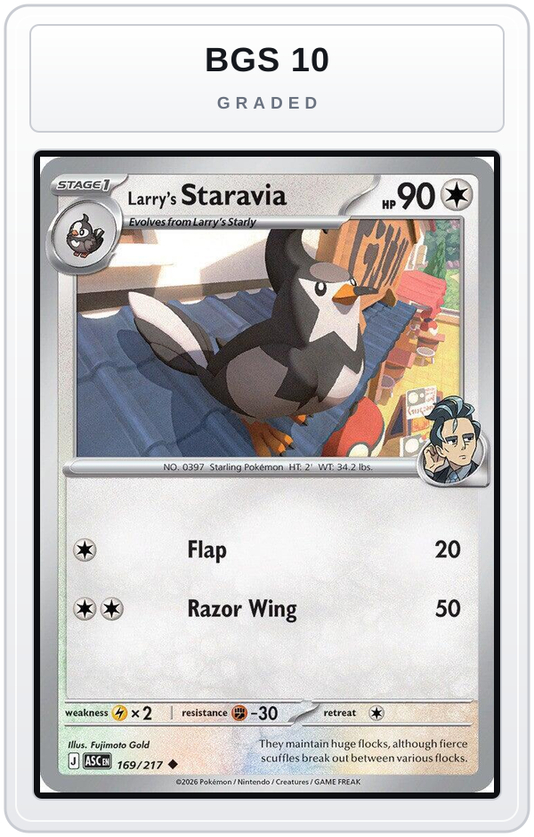 Graded - Larry's Staravia — BGS 10 graded overlay