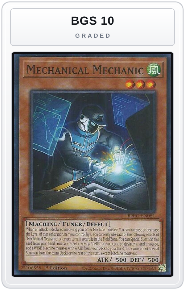 Graded - Mechanical Mechanic — BGS 10 graded overlay