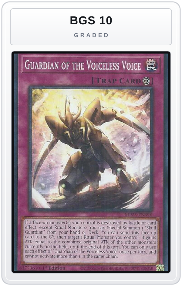 Graded - Guardian of the Voiceless Voice — BGS 10 graded overlay