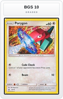 Graded - Porygon - 12/12 — BGS 10 graded overlay
