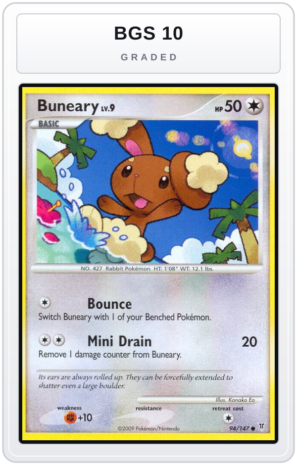 Graded - Buneary — BGS 10 graded overlay