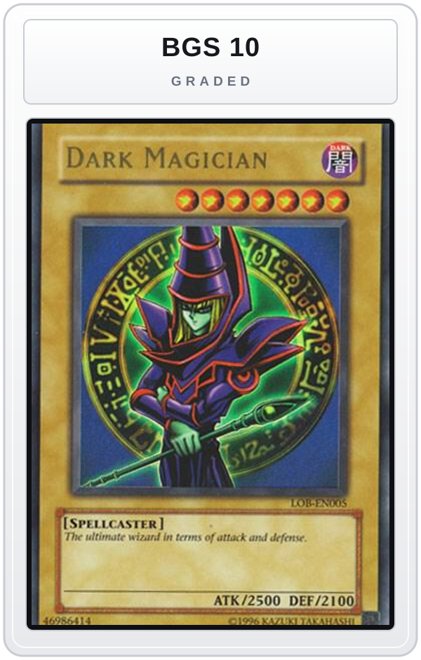 Graded - Dark Magician — BGS 10 graded overlay
