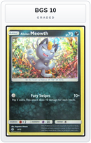 Graded - Alolan Meowth - 8/12 — BGS 10 graded overlay