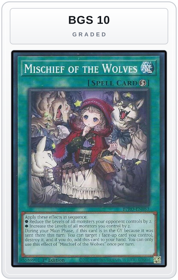 Graded - Mischief of the Wolves — BGS 10 graded overlay