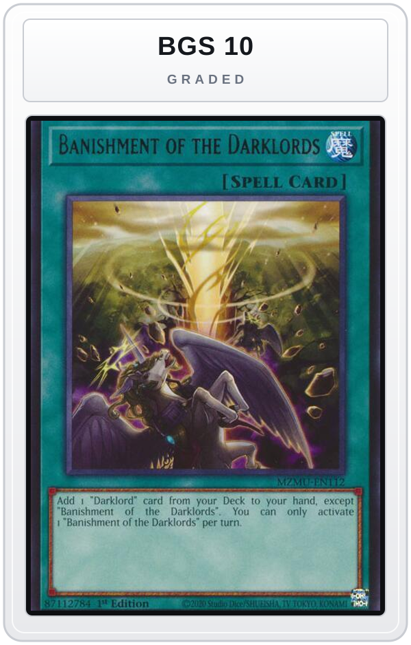 Graded - Banishment of the Darklords — BGS 10 graded overlay