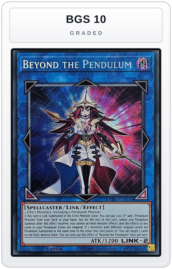 Graded - Beyond the Pendulum (Secret Rare) — BGS 10 graded overlay