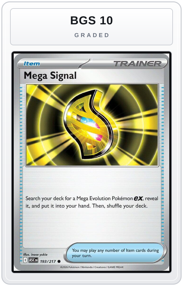Graded - Mega Signal — BGS 10 graded overlay