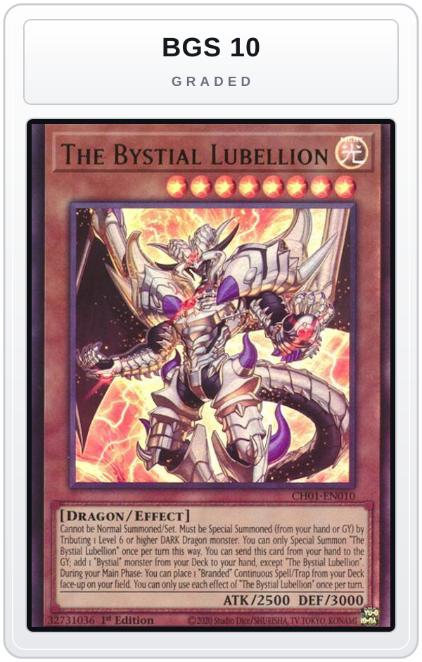 Graded - The Bystial Lubellion — BGS 10 graded overlay