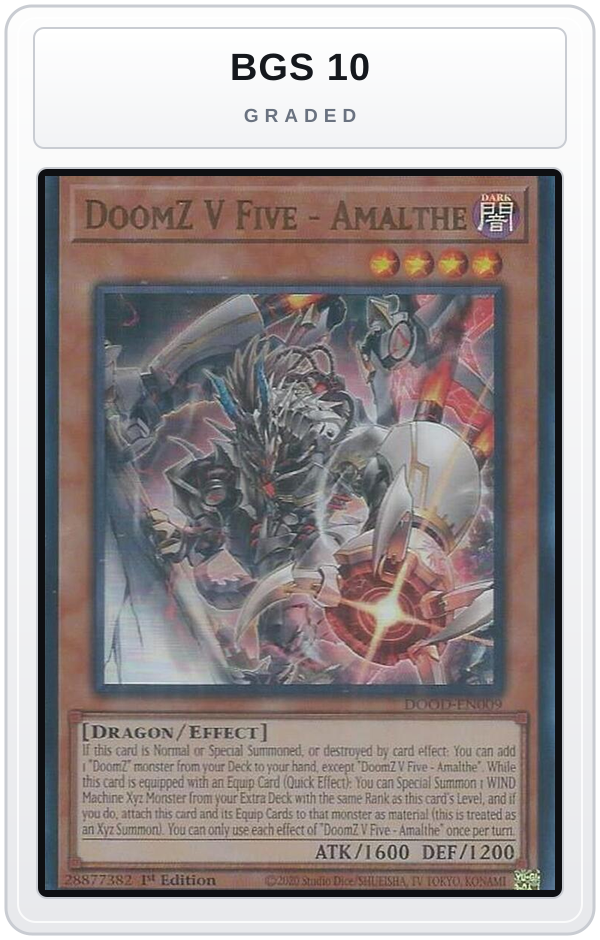 Graded - DoomZ V Five - Amalthe — BGS 10 graded overlay