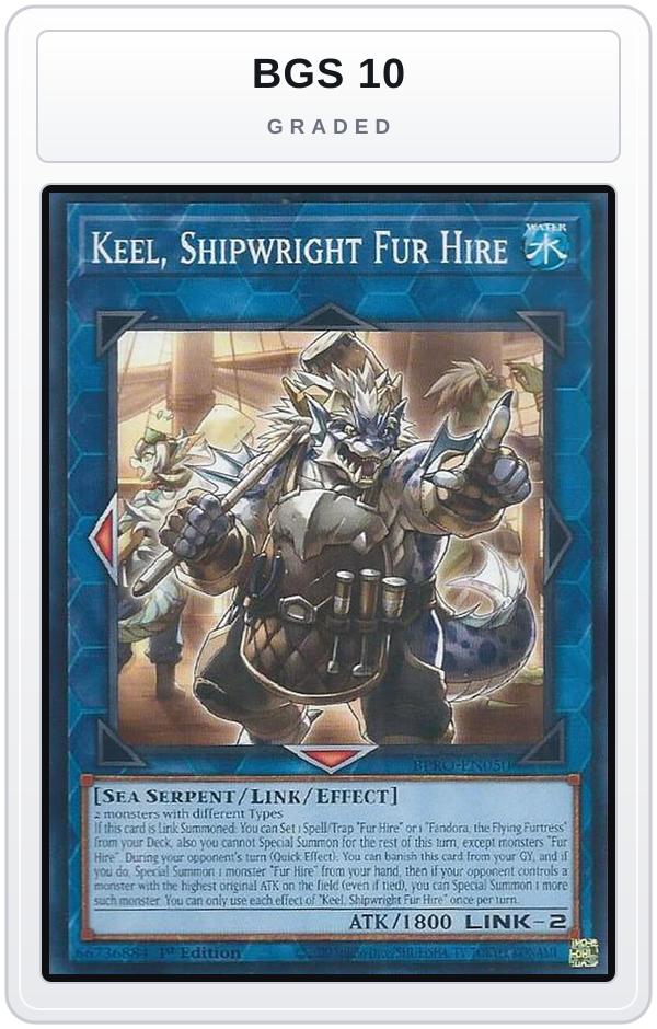 Graded - Keel, Shipwright Fur Hire — BGS 10 graded overlay