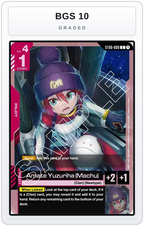 Graded - Amate Yuzuriha (Machu) — BGS 10 graded overlay