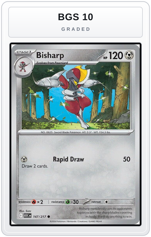 Graded - Bisharp — BGS 10 graded overlay