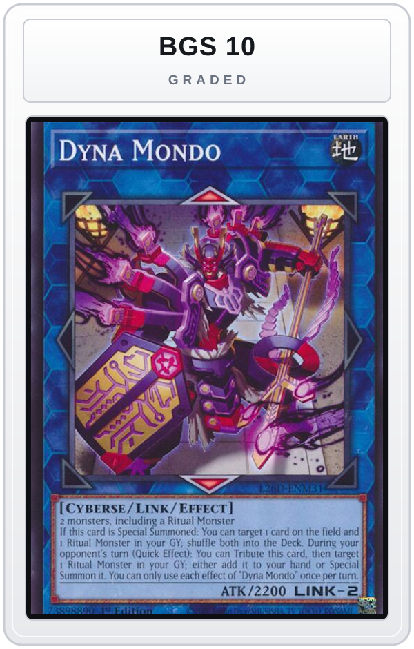 Graded - Dyna Mondo — BGS 10 graded overlay