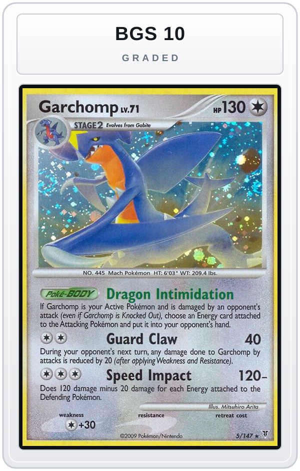 Graded - Garchomp — BGS 10 graded overlay