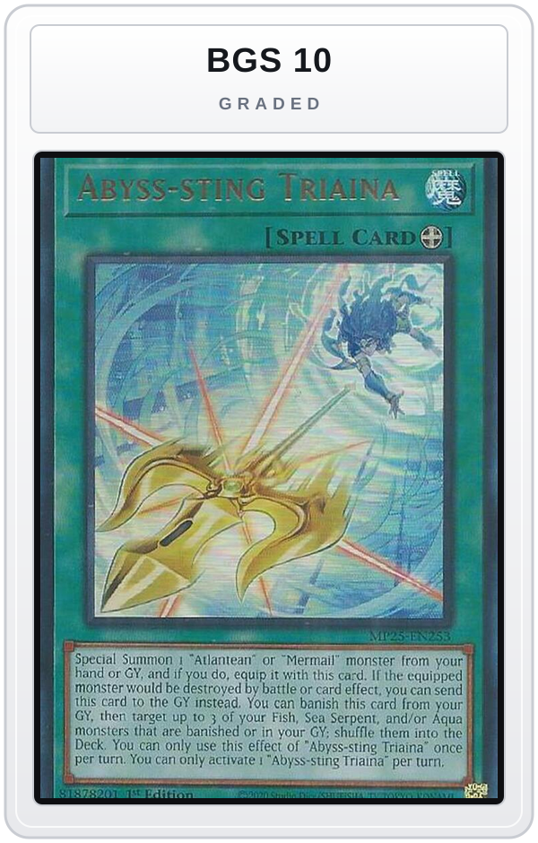 Graded - Abyss-sting Triaina — BGS 10 graded overlay