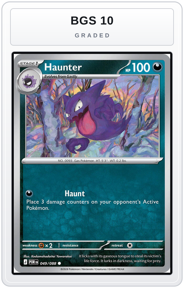 Graded - Haunter — BGS 10 graded overlay