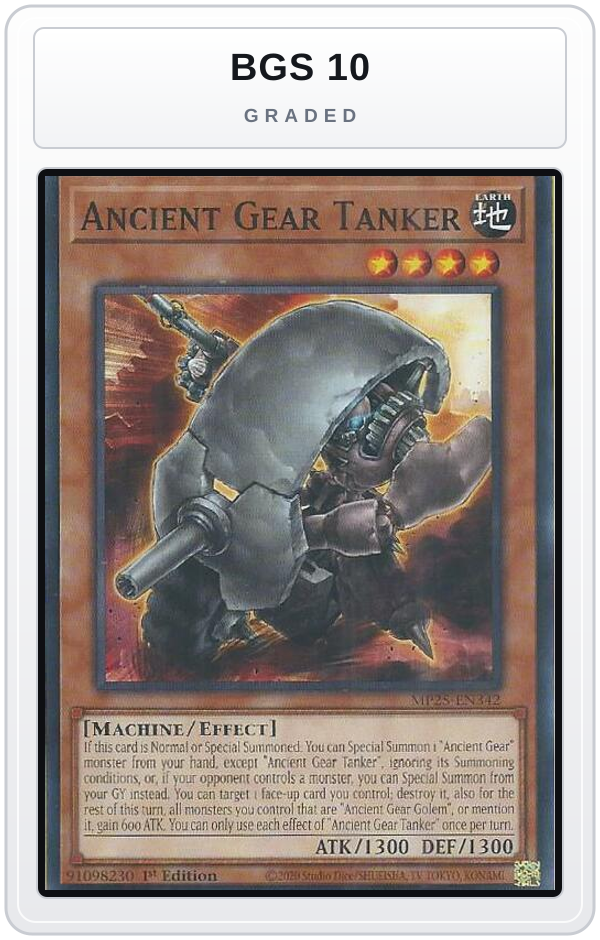Graded - Ancient Gear Tanker — BGS 10 graded overlay