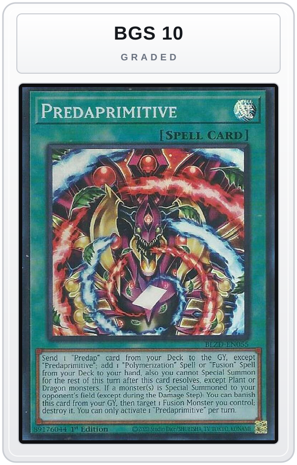 Graded - Predaprimitive — BGS 10 graded overlay