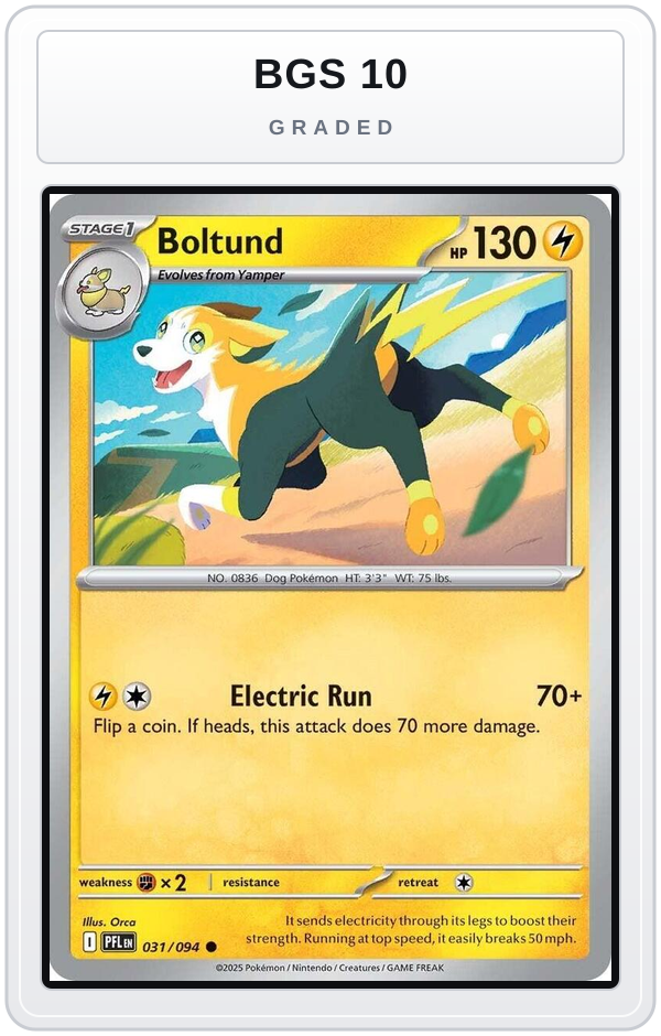 Graded - Boltund — BGS 10 graded overlay