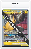Graded - Pikachu & Zekrom GX - 2019 (Haruki Miyamoto) — BGS 10 graded overlay