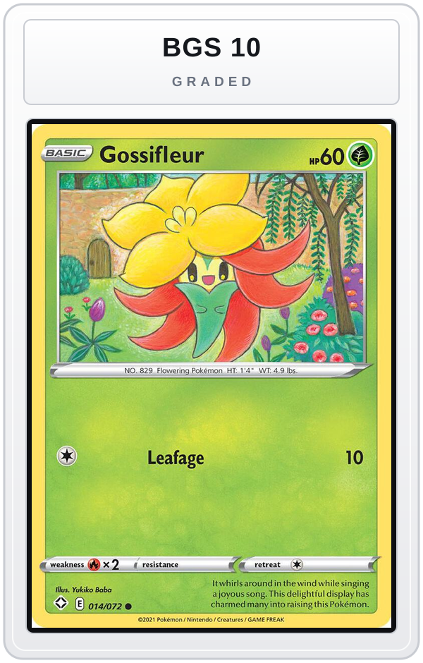 Graded - Gossifleur — BGS 10 graded overlay