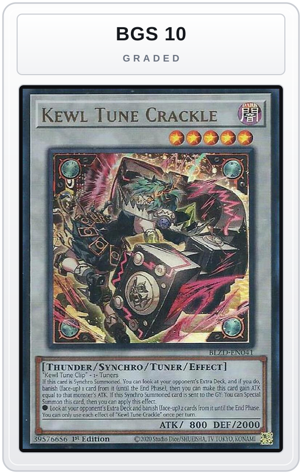 Graded - Kewl Tune Crackle — BGS 10 graded overlay