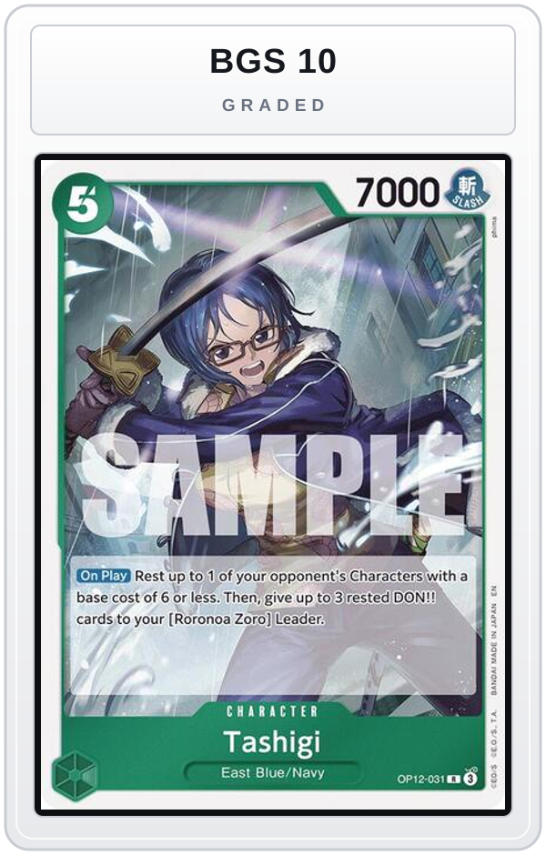 Graded - Tashigi — BGS 10 graded overlay