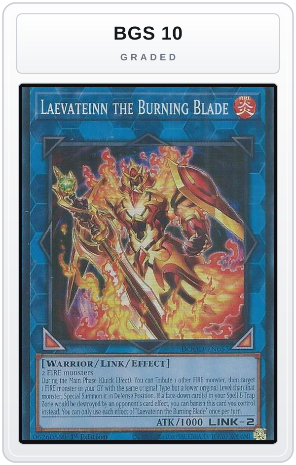 Graded - Laevateinn the Burning Blade — BGS 10 graded overlay