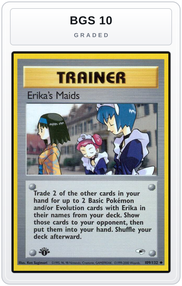 Graded - Erika's Maids — BGS 10 graded overlay