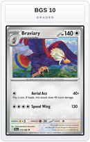 Graded - Braviary — BGS 10 graded overlay