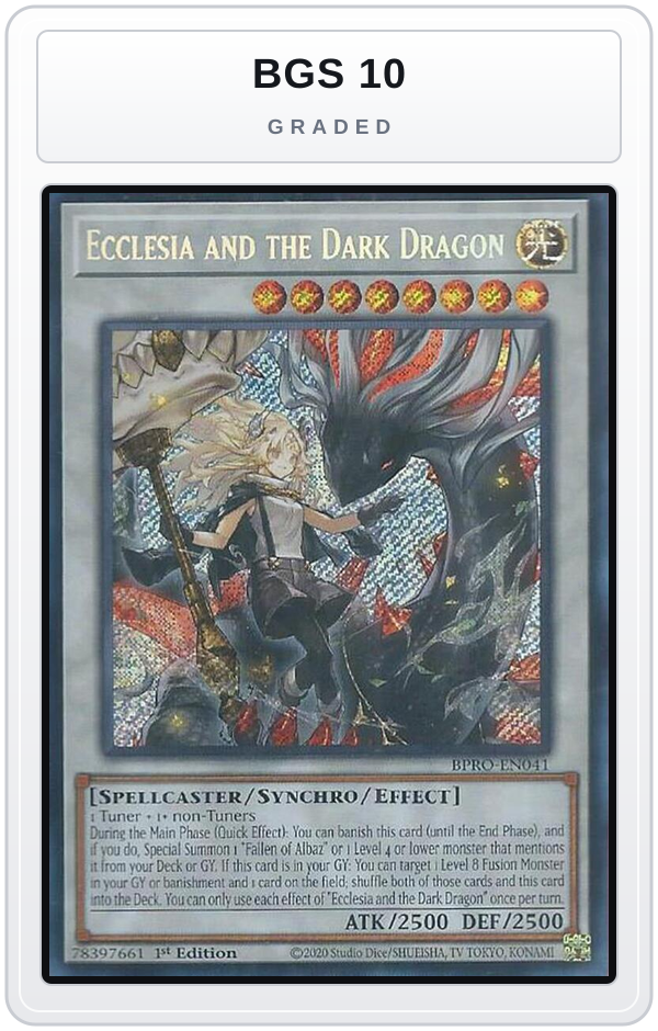 Graded - Ecclesia and the Dark Dragon — BGS 10 graded overlay