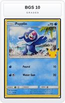 Graded - Popplio - 23/25 — BGS 10 graded overlay