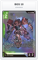 Graded - Char's Zaku II — BGS 10 graded overlay