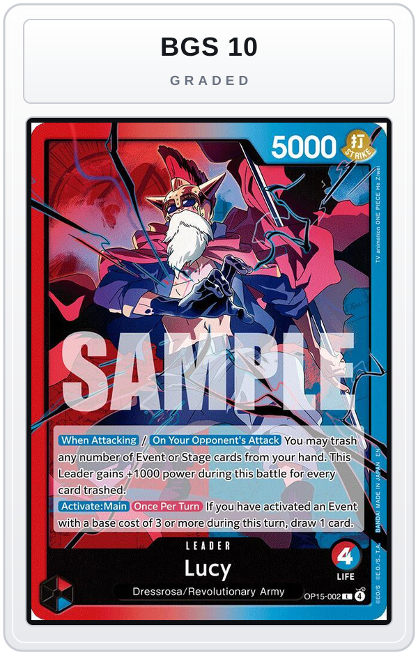 Graded - Lucy — BGS 10 graded overlay