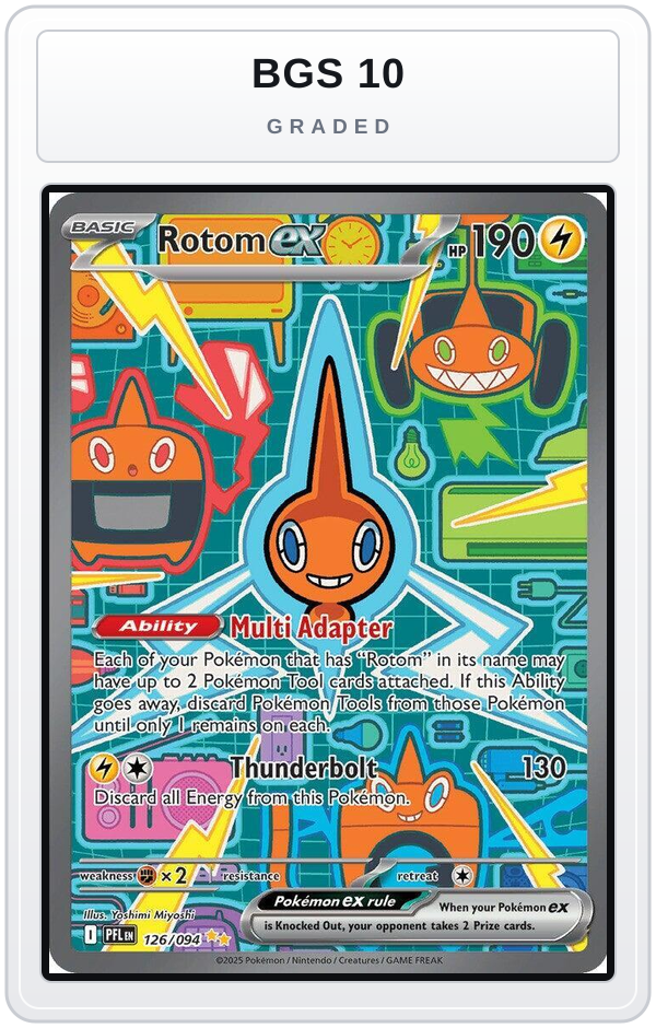 Graded - Rotom ex - 126/094 — BGS 10 graded overlay