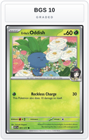 Graded - Erika's Oddish — BGS 10 graded overlay